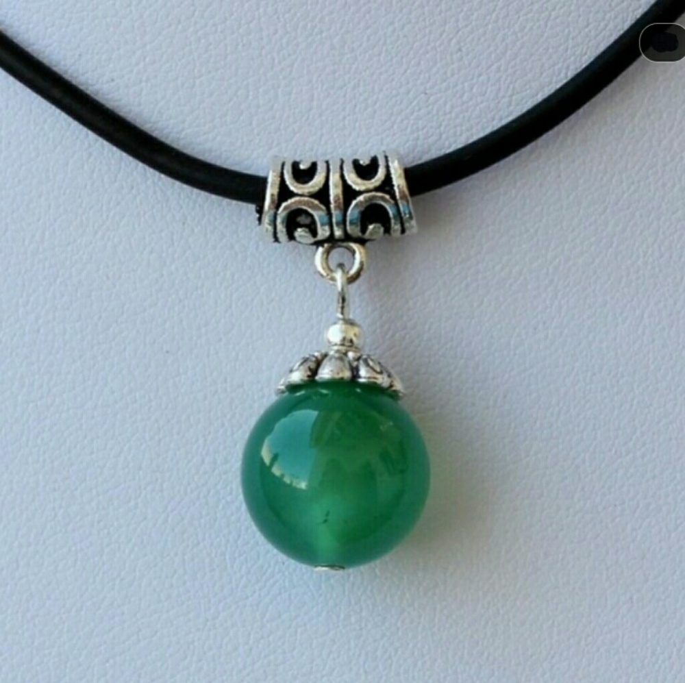 Beautiful Jade & Tibetan Silver necklace